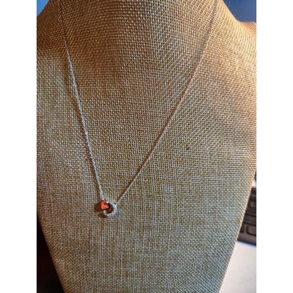 Sterling 925 Neclace with Heart and Moon Pendant 18in 3.2G - Picture 5 of 5